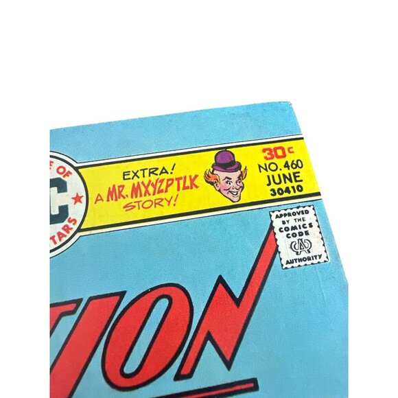 DC Action Comics #460 June 1976 Superman and Mr Mxyzptlk Vintage Bagged Boarded - Picture 2 of 6